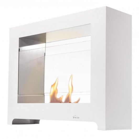 Purline Styx Lareira Modular de Chão Hasta 2.5kW Branco