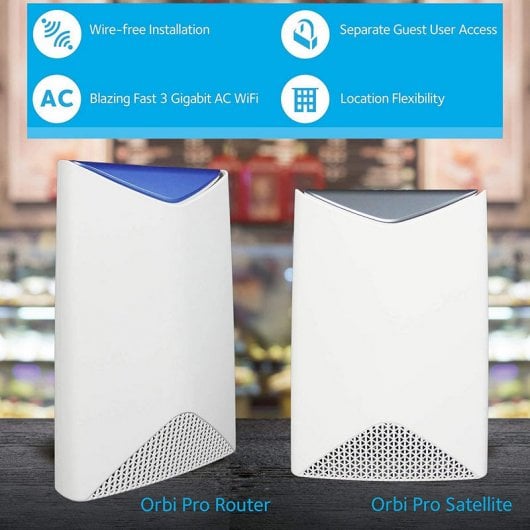 Netgear SRK60 Orbi Pro WiFi Mesh AC3000 1 Router WiFi + 1 Satélite