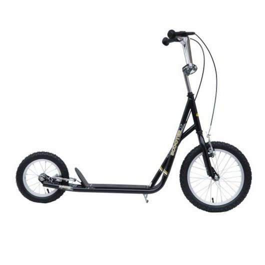 HomCom Patinete Scooter Monopatín con Manillar para Niños Negro