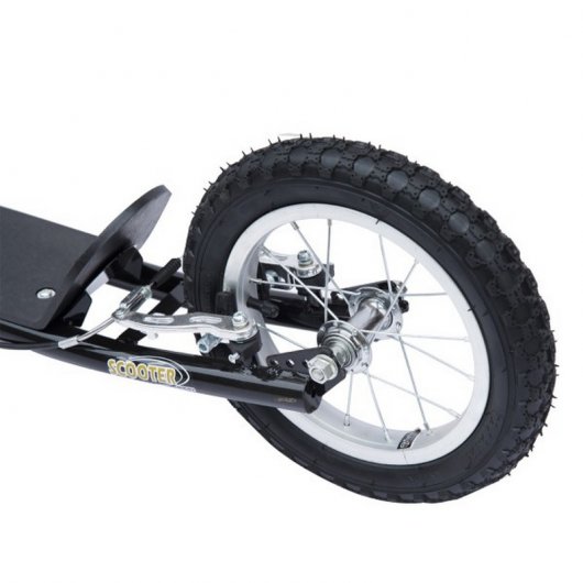 HomCom Patinete Scooter Monopatín con Manillar para Niños Negro