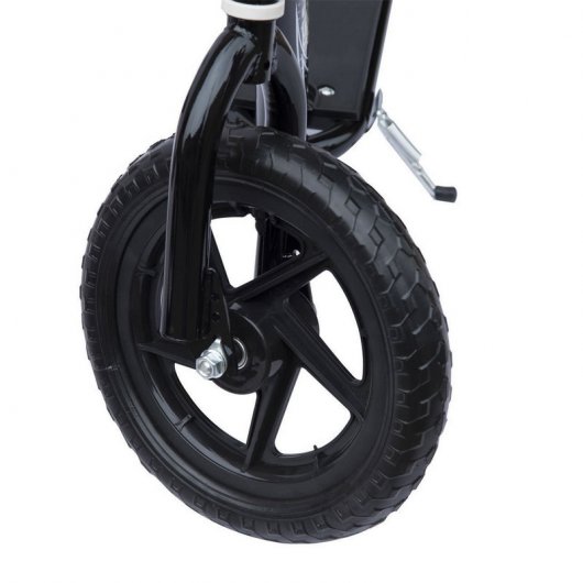 HomCom Scooter Patinete con 2 Ruedas Manillar Ajustable Negro