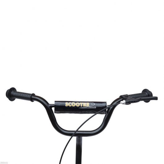 HomCom Scooter Patinete con 2 Ruedas Manillar Ajustable Negro