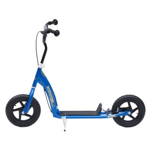 HomCom Scooter Patinete con 2 Ruedas Manillar Ajustable Azul