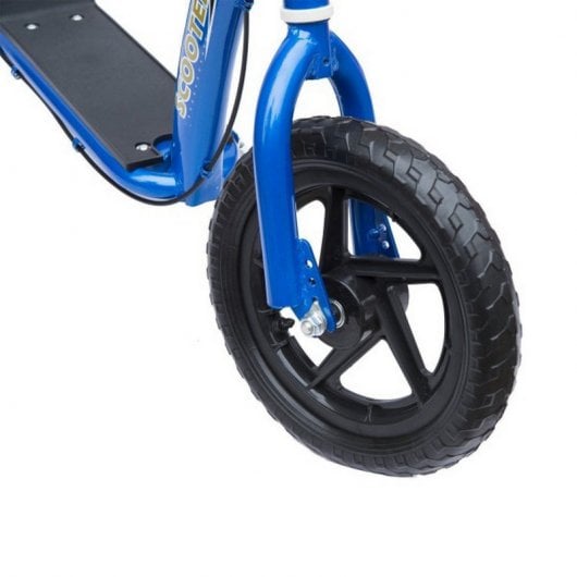 HomCom Scooter Patinete con 2 Ruedas Manillar Ajustable Azul