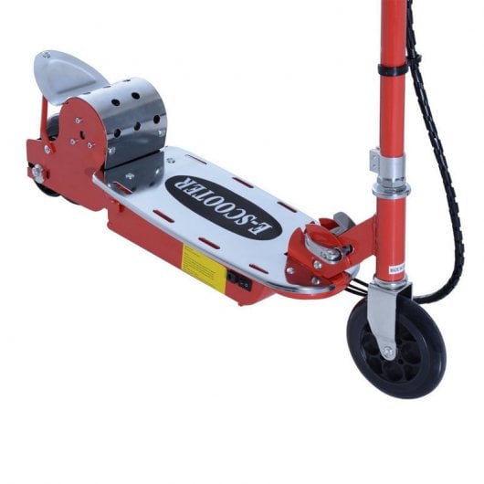 HomCom Scooter Patinete Eléctrico Plegable con Manillar Rojo
