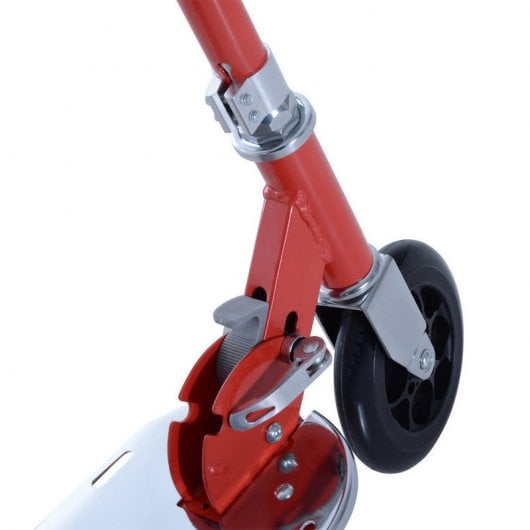 HomCom Scooter Patinete Eléctrico Plegable con Manillar Rojo