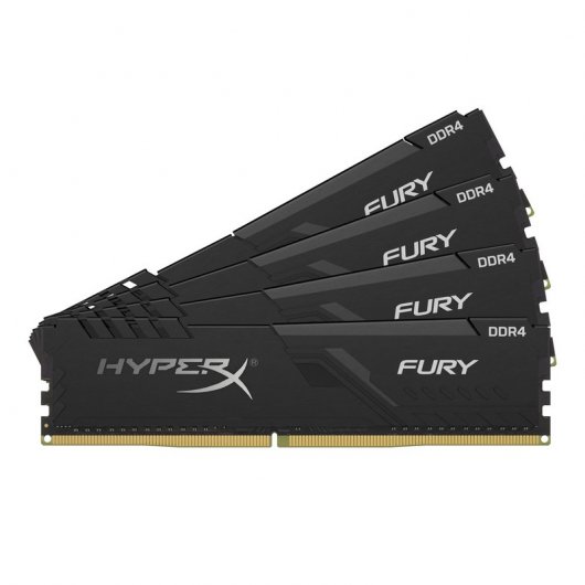 Kingston HyperX Fury Black 64GB DDR4 2400Mhz PC-19200 (4x16GB) CL15