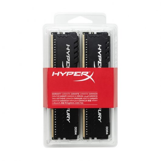 Kingston HyperX Fury Black 64GB DDR4 2400Mhz PC-19200 (4x16GB) CL15