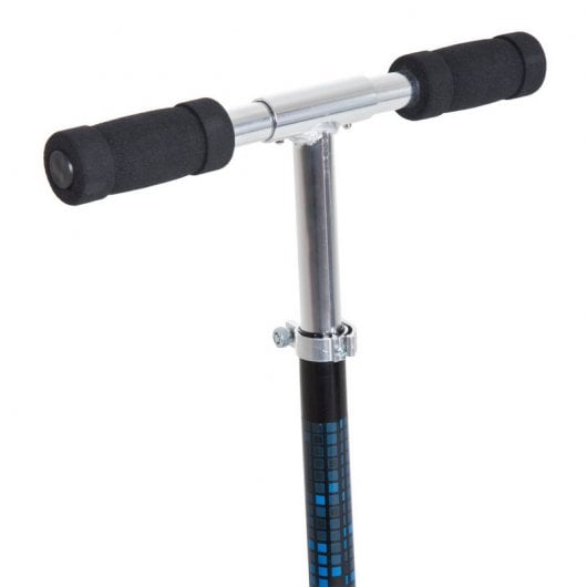 HomCom Scooter Patinete Plegable Manillar Ajustable Aluminio Blanco/Azul