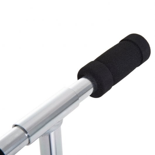 HomCom Scooter Patinete Plegable Manillar Ajustable Aluminio Blanco/Azul