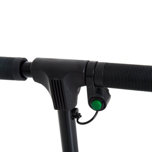 HomCom Scooter Eléctrico Patinete Monopatín con Manillar Ajustable y Doble Freno Negro