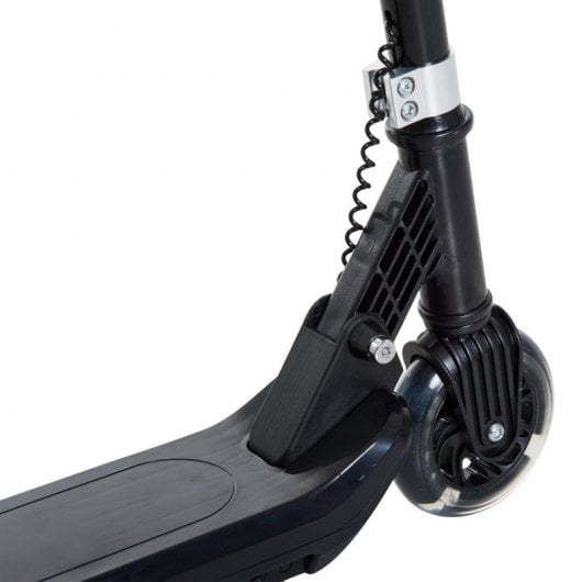 HomCom Scooter Eléctrico Patinete Monopatín con Manillar Ajustable y Doble Freno Negro