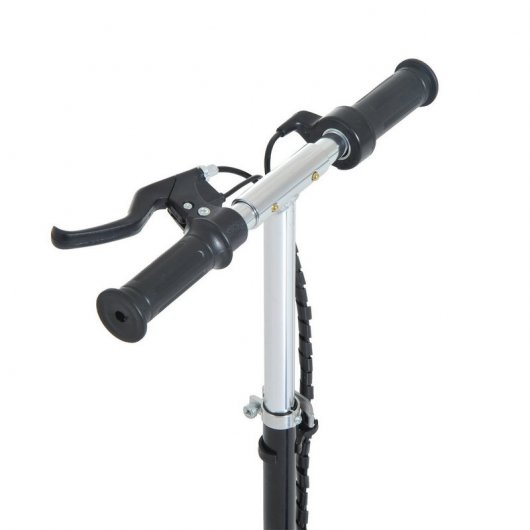 HomCom Scooter Trotinete Eléctrica Dobrável com Volante e Assento Ajustáveis Azul