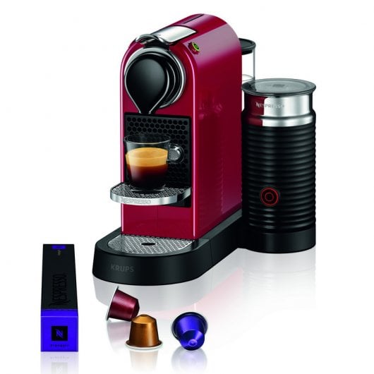 Krups Nespresso Citiz&Milk Cafetera de Cápsulas Roja