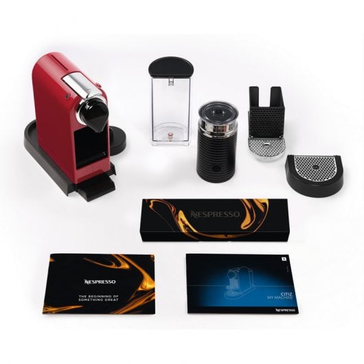 Krups Nespresso Citiz&Milk Cafetera de Cápsulas Roja