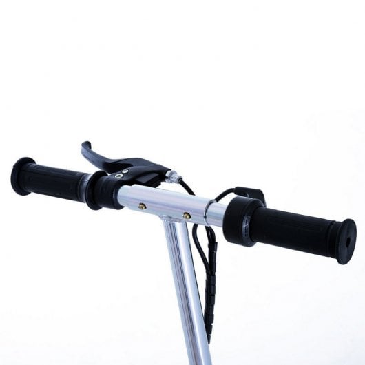 HomCom Scooter Patinete Eléctrico Plegable con Manillar y Asiento Ajustable Rosa