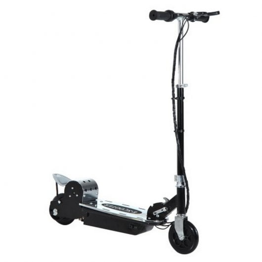 HomCom Scooter Patinete Eléctrico Plegable con Manillar Negro/Plata