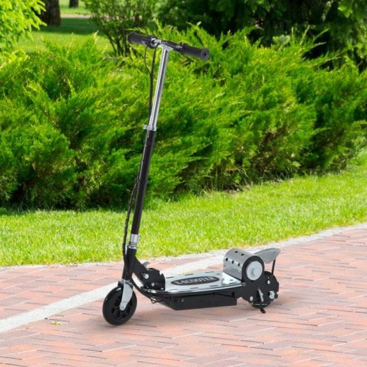 HomCom Scooter Patinete Eléctrico Plegable con Manillar Negro/Plata