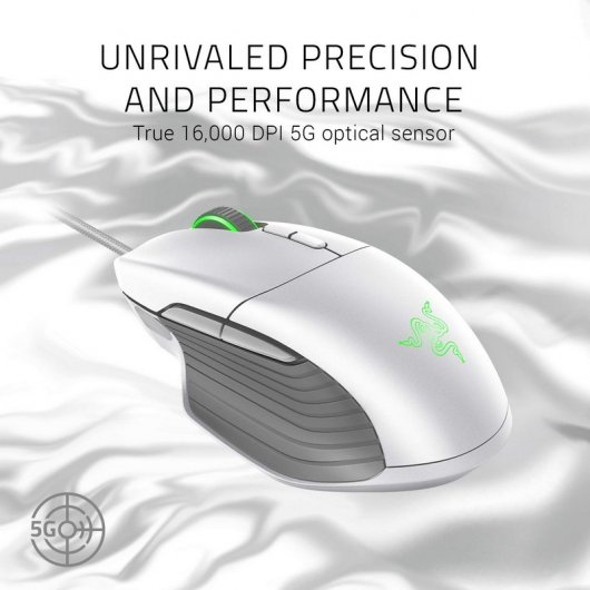 Razer Basilisk Ratón Gaming 16000 DPI Blanco