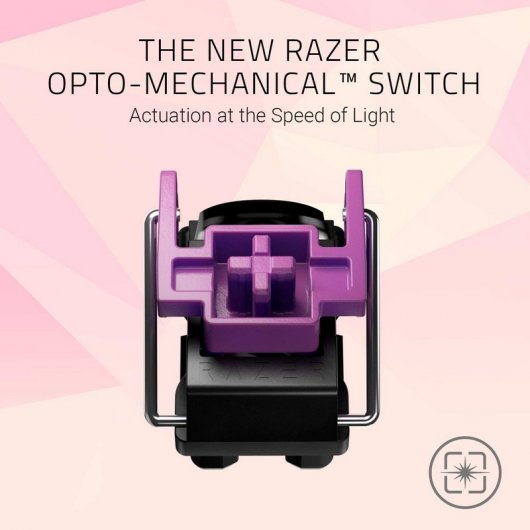 Razer Huntsman Quartz US Layout Teclado Mecánico Gaming Retroiluminado