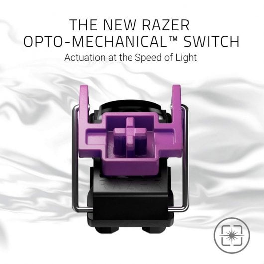 Razer Huntsman Mercury Teclado Mecánico Gaming Retroiluminado Inglés USA
