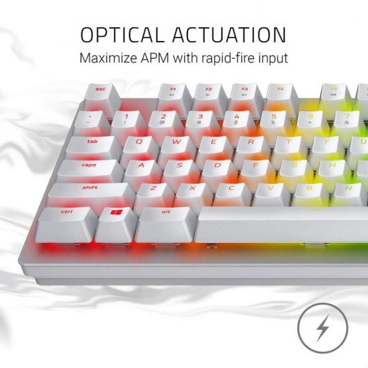 Razer Huntsman Mercury Teclado Mecánico Gaming Retroiluminado Inglés USA