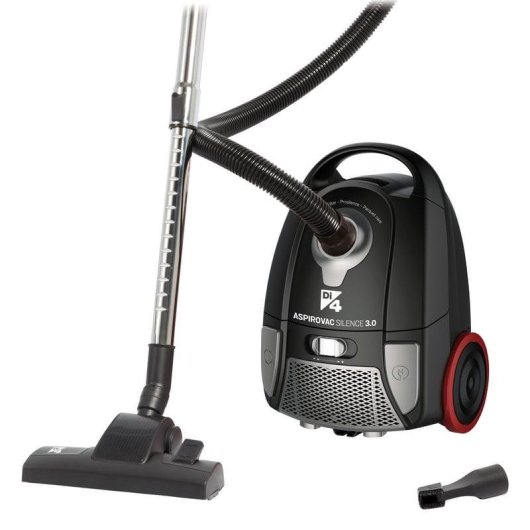 Aspirapolvere con Sacco Di4 Aspirovac Silence 3.0 800W Filtro HEPA 3L Ultra Silenzioso