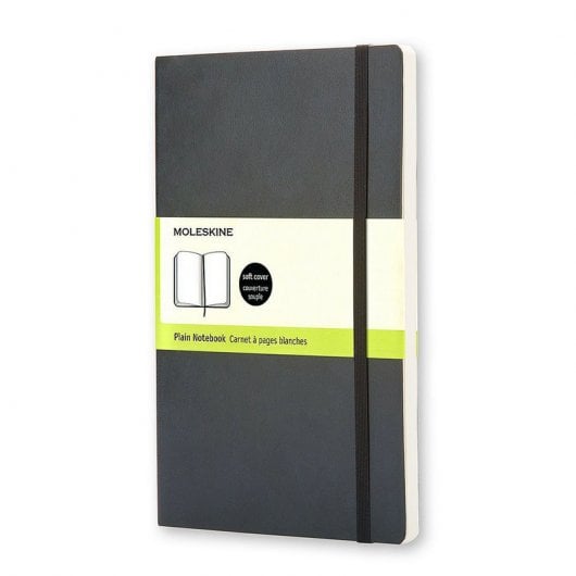 Moleskine Carnet A5 Carnet 192 feuilles Pages lisses Couverture souple Noir