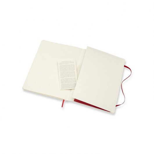 Carnet Moleskine Classic Extra Large 192 feuilles pages simples couverture souple rouge