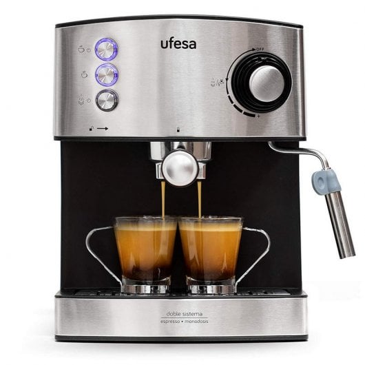 Ufesa CE7240 Cafetera Express 20 Bares 1.6L 850W Negro/Inox
