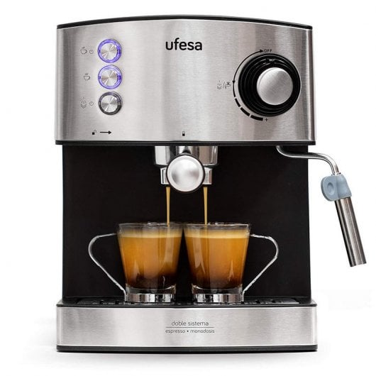 Ufesa CE7240 Caffettiera Express 20 Bar 1.6L 850W Nero/Acciaio inox