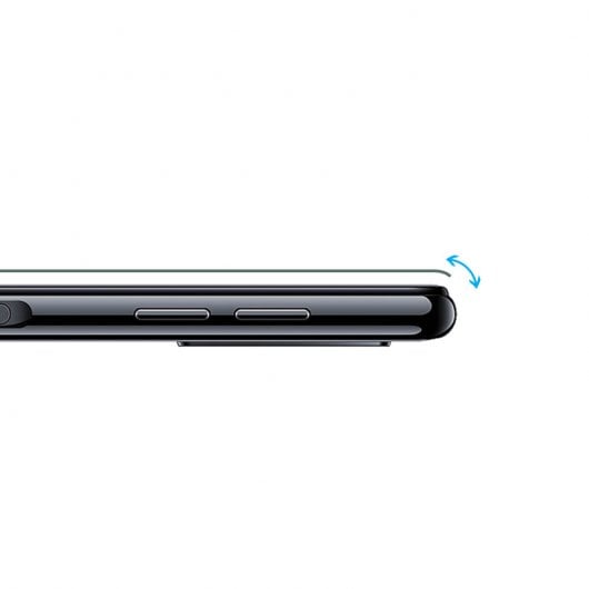 Protecteur d'écran en verre trempé ultra fin Avizar bords noirs pour Samsung Galaxy A7 2018