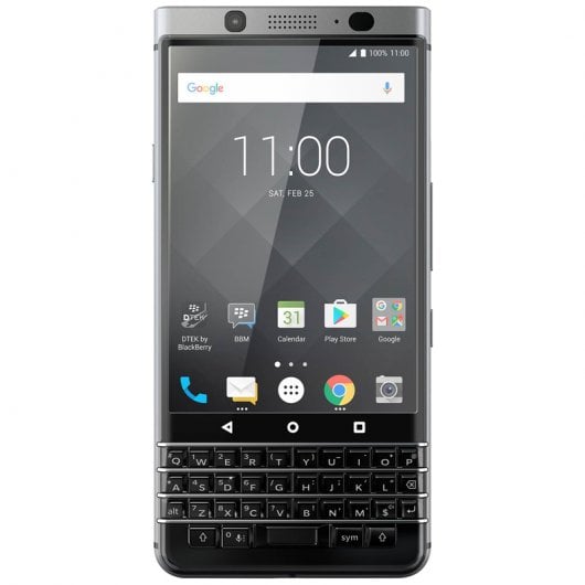 Avizar Protector de Pantalla de Cristal Templado Ultrafino Bordes Negros para BlackBerry Keyone