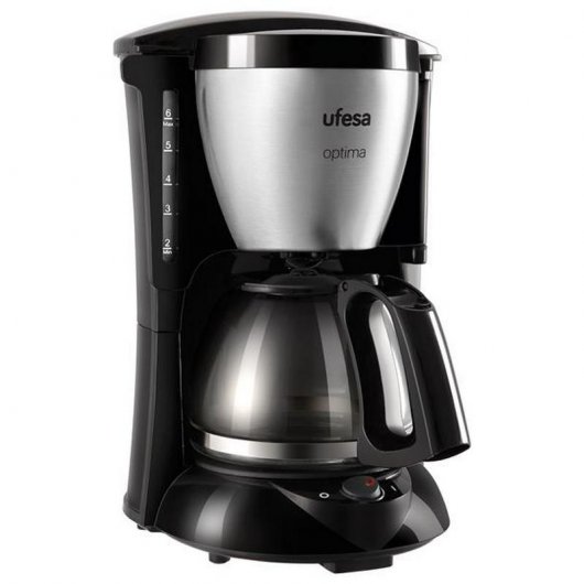 Ufesa CG7214 Optima Selecta Cafetera de Goteo 8 Tazas 800W Negra |  PcComponentes.com