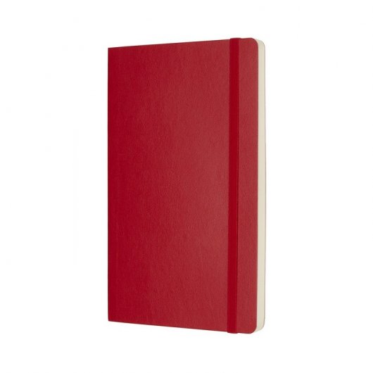 Moleskine Grand Carnet Classique 192 Feuilles Pages Lisses Couverture Souple Rouge