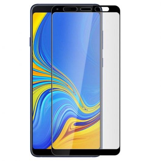 Proteggi schermo in vetro temperato ultrasottile Avizar con bordi neri per Samsung Galaxy A9 2018