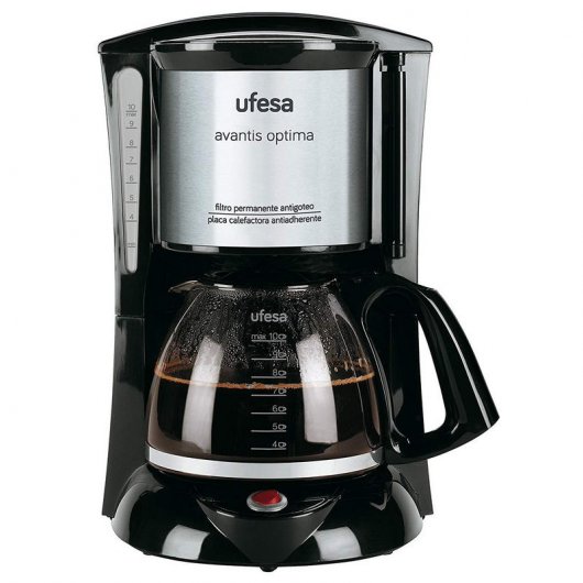 Ufesa CG7232 Avantis Optima Cafetera de Goteo 10 Tazas 800W Negra