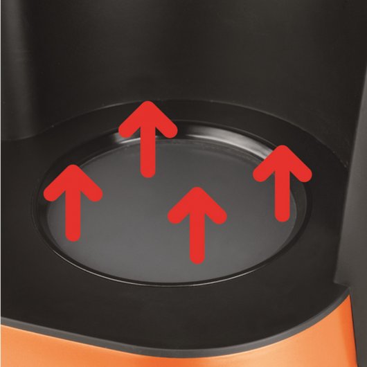 Ufesa CK7355 Cafeteira Expresso 1.25L 1800W Preta/Laranja