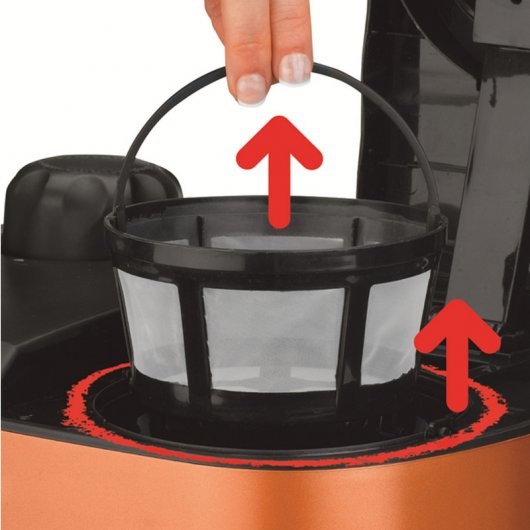 Ufesa CK7355 Cafeteira Expresso 1.25L 1800W Preta/Laranja
