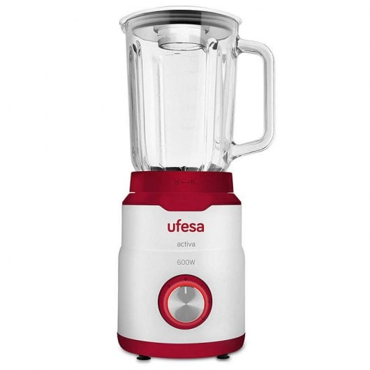 Ufesa BS4790 Activa Batedeira de Copo 1.5L 600W Branco/Vermelho