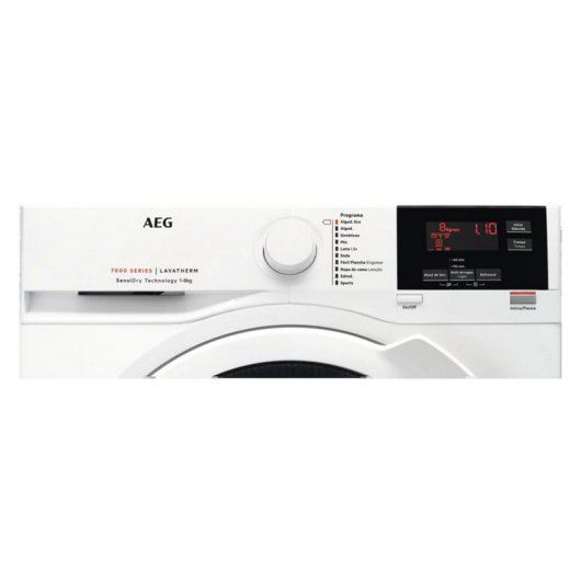 AEG T7DBG841 Secadora con Bomba de Calor Carga Frontal 8Kg A++ Blanco