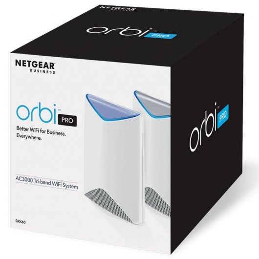 Netgear Orbi Pro AC3000 Sistema WiFi Mesh Tribanda Router + 3 Repetidores