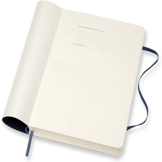 Moleskine 2019-20 Daily Agenda Cuaderno Diario Grande 18 Meses Tapa Blanda Azul