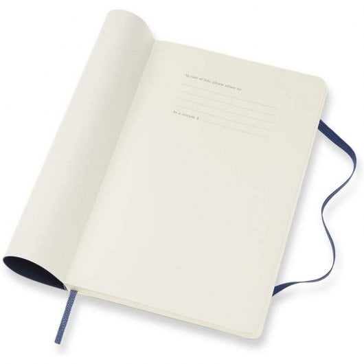 Moleskine 2019-20 Weekly Agenda Cuaderno Semanal Grande 18 Meses Tapa Blanda Azul