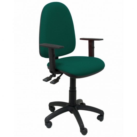 Piqueras y Crespo Tribaldos Silla Oficina con Brazos Regulables Verde Oscuro