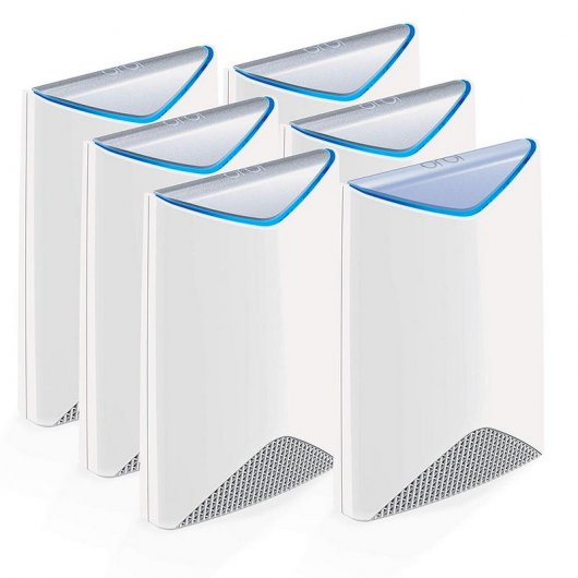 Netgear Orbi Pro AC3000 Sistema WiFi Mesh Tribanda Router + 5 Repetidores