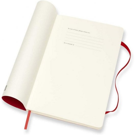 Moleskine 2019-20 Weekly Agenda Cuaderno Semanal Grande de 18 Meses Tapa Blanda Roja