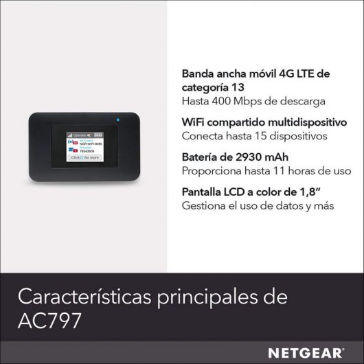 Router mobile Netgear AC797 AirCard 4G LTE