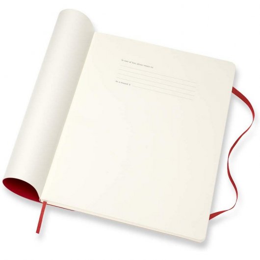 Moleskine 2019-20 Weekly Agenda Cuaderno Semanal Extra Grande de 18 Meses Tapa Blanda Roja