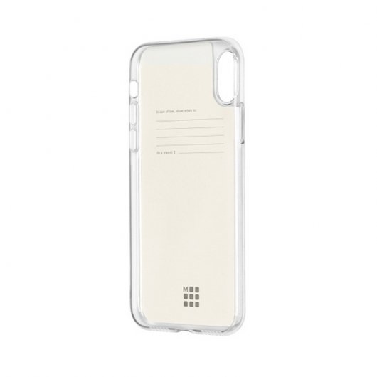 Moleskine Funda Transparente con Plantillas de Papel para iPhone X